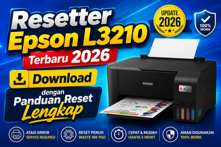 Resetter Epson L3210 Terbaru 2026 Download dengan Panduan Reset Lengkap