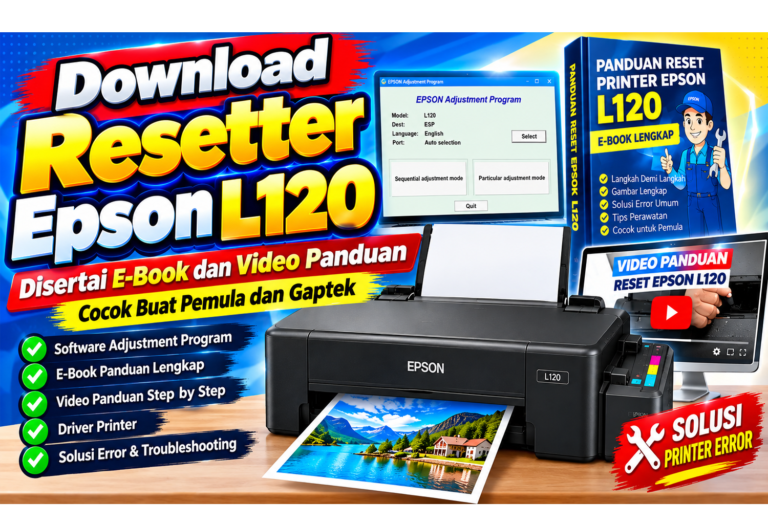 Download Resetter Epson L120 Disertai E-Book dan Video