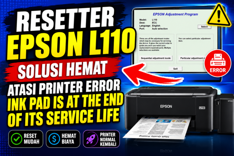 Resetter Epson L110 Solusi Hemat Atasi Printer Error Ink Pad is at the end of its service life
