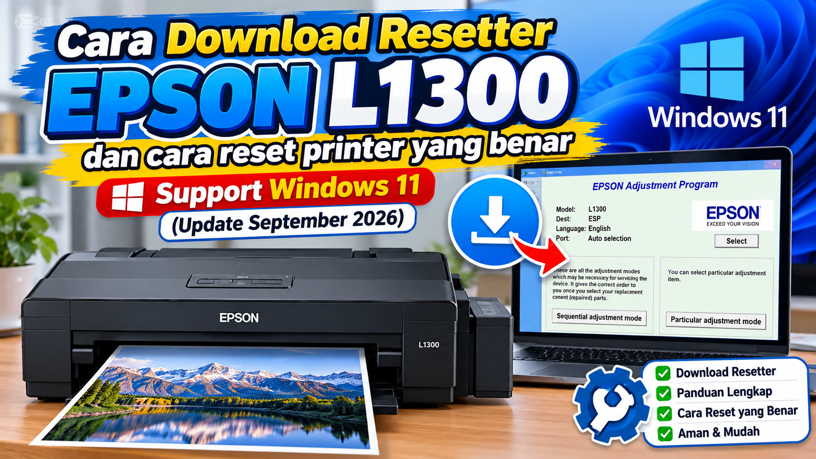 Cara Download Resetter Epson L1300